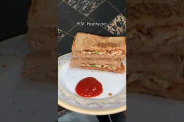 Healthy Diet Ka Best Option: Omelet Sandwich!#shorts #healthydiet #sandwich