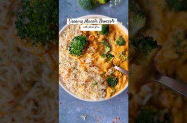 Creamy Masala Broccoli with Herb Rice | Meal Bowl Recipe