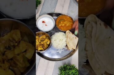 #shorts Desi Lunch Ideas #lunch #thali #veg #lunchthali #ideas #kusumcookinglab