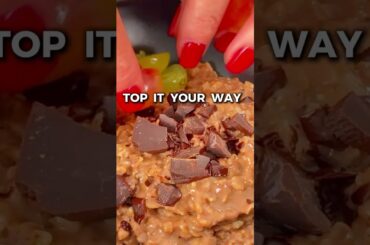 Chocolate Porridge in Seconds - so Healthy and Delicious!  #Shorts #Healthybreakfast #Chocolate