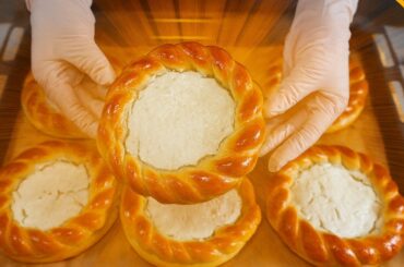 Soft Ricotta & Oregano Stuffed Bread | Easy Homemade Breakfast Bread Recipe | Healthy & Delicious!