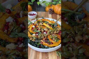 Pumpkin Roasted Salad #pumpkin #healthysalad #thanksgiving