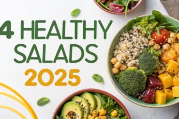 “4 Healthy Salad Recipes 2025 | Lose Weight Fast, Boost Energy & Glow Naturally”