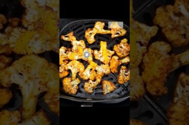 Best Air Fryer Cauliflower | Healthy Snack in 12 Minutes | Low Oil Recipe #shorts