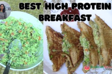 High Protein Paneer Cheese Sandwich | Healthy Breakfast Recipe | Weight Loss Friendly