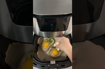 healthy egg breakfast with air fryer #breakfast #airfryer #food #shorts