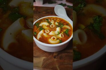 Veg Pasta Soup Recipe | Healthy Creamy Pasta Soup | Winter Special | #shorts