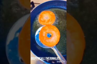 Spongy Bread Donuts #shorts #donuts #recipe #food