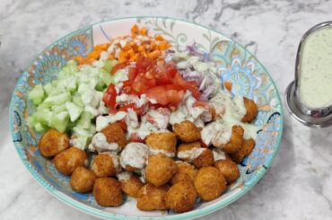 High Protein Soya Salad Recipe | Healthy Salad Recipe | Weightloss Recipe | Soya Chunks Recipe