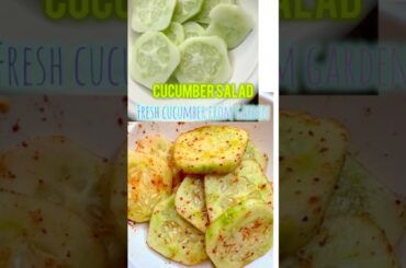 Easy 2-Min Cucumber Salad!
