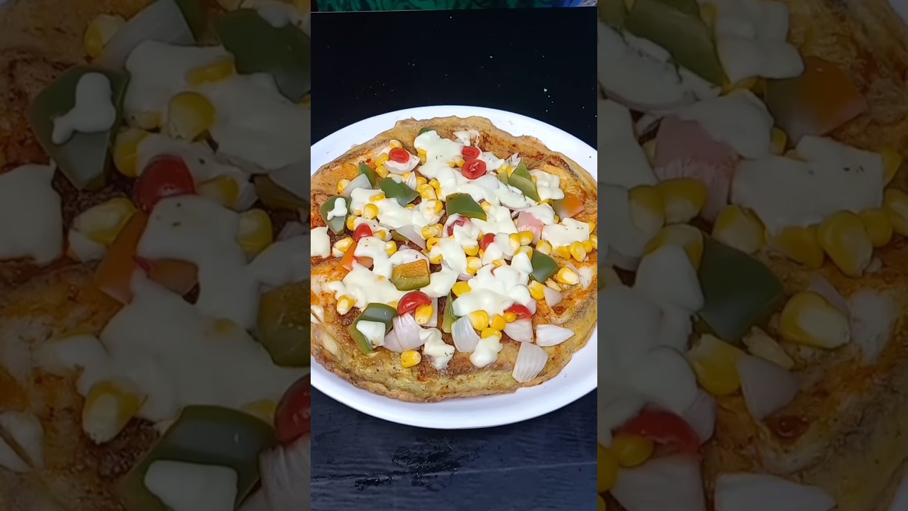 Pizza with Bread Egg | Indian Food #shorts Pizza with Bread Egg | Indian Food #shorts