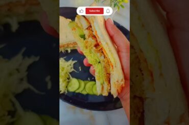 Chicken Club Sandwich Recipe | Quick & Tasty Snack #shortvideo #viral