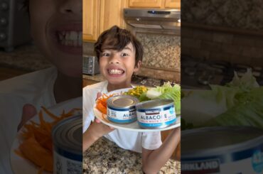 FUN TUNA WRAP CHALLENGE with Twin Brothers! | Easy Healthy Lunch Recipe for Kids