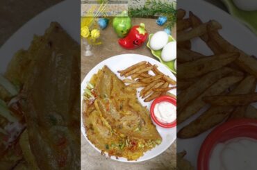 quick double egg paratha|easy breakfast anda paratha#egg#sandwich#paratha#ytshorts #shorts