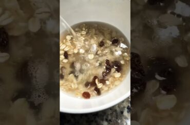 No milk no sugar quick and easy oat smoothie for weight loss#youtubeshorts