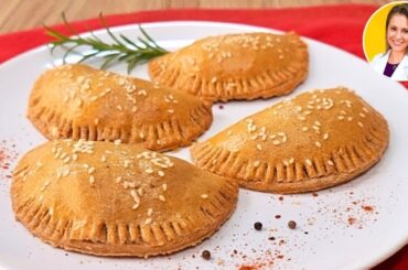 DELICIOUS LOW CALORIE EMPANADA - Easy, No Gluten, Quick and Healthy - 2 FILLINGS! (No Milk)