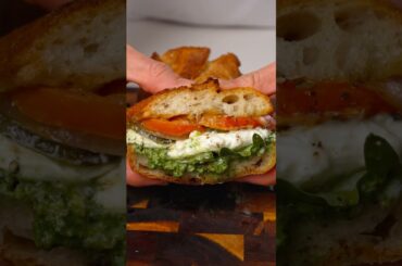 Roasted Veggie & Burrata Sandwich #shorts