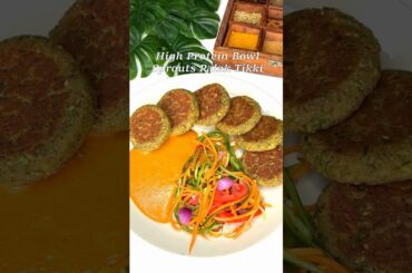 High Protein Sprouts & Palak Tikki Bowl | Weight Loss Meal | Weightloss Series- Ep 24 #recipe