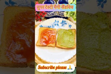 Maggi Sandwich Breakfast | Cheese Maggi Sandwich | Breakfast Making #shorts #easyhomekitchen