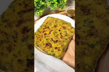 Healthy Palak Paratha #shorts  #recipe #viralrecipe #breakfast