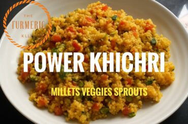 Millet Khichri with Moong Dal sprouts & Veggies | Healthy Dinner Recipe | Easy One Pot Khichdi