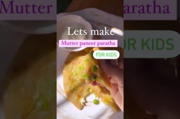 Winter recipe matar paneer paratha for kids(healthy matar paratha recipe for kids lunch box)