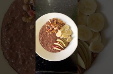 High fibre breakfast recipe for weight loss | tasty and healthy overnight oats | #overnightoats