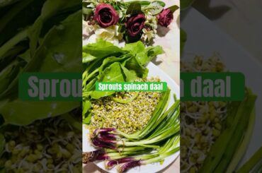 #sprouts green moong#healthy recipes #lentil soup #palakuru Pappu #Paruppu Keerai masiyal