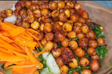 High Protein Chickpea Salad (Plant-based) | Healthy Salad Recipe for Vegetarian and Vegan Diet