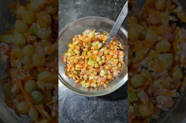 Oil Free White Peas Chaat|| Weight Loss Recipes||#shorts