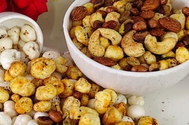 Healthy and Tasty Evening Snacks Chatpate Dry Fruits Makhana Recipe