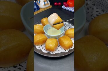 4 ingredients. Easy and healthy bread recipe. How to make bun/bread without oven. Fast recipe. yummy