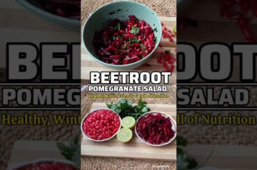 Beetroot Pomegranate Salad | Healthy, Nutritious & Winter friendly | Fresh & Colourful Salad