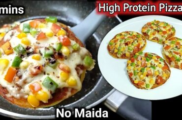 5 Minutes High Protein Pizza Recipe | Tiffin Recipes | Healthy Kids Lunch Box Ideas | Pizza Recipe