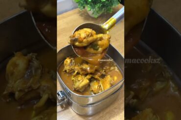 Lunch Recipe: Rice and chicken kulambu and leg fry | fruit #shortsfeed #lunchbox #lunchideas