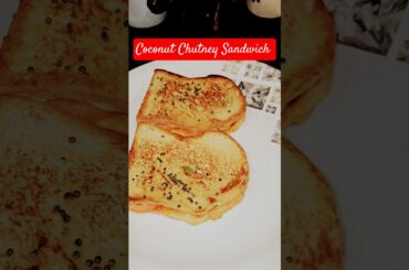 Healthy Coconut Chutney Sandwich | Clean Eating Meal Recipe #shorts #youtube #sandwich  #cleaneating
