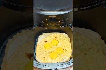 Zero Oil Chapati Omelette in Air Fryer | Healthy Breakfast Recipe | Weight Loss Protein Meal