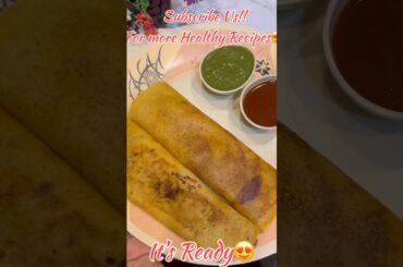 Healthy Moong Dal Masala Dosa | High-Protein Breakfast Recipe | No Rice, No Ferment #dosa #masala