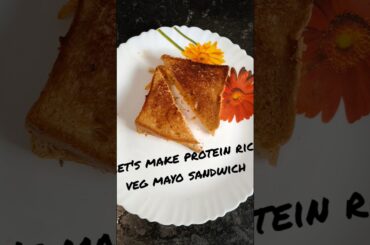 protein rich veg mayo sandwich | vegetable sandwich | healthy breakfast recipes