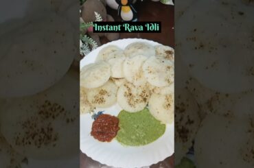 Instant Idli for Breakfast | Healthy & Tasty Recipe#trending #shortvideo #youtubeshorts #viralvideo