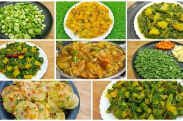EASY VEG DINNER RECIPES / LUNCH RECIPES / 8 QUICK SABZI FOR LUNCH BOX / OFFICE TIFFIN