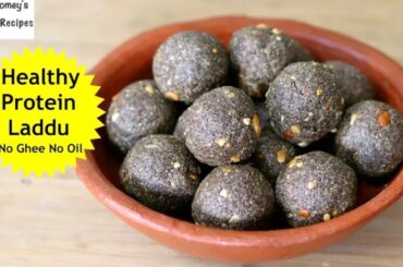 Black Rice Laddu Recipe - No Oil/Ghee - No Sugar - Healthy Snack Recipes | Nisa Homey