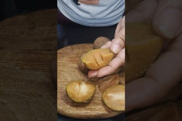 Thick Chikoo Milkshake Asmr | Sapota Juice #shorts #asmrsounds #healthy