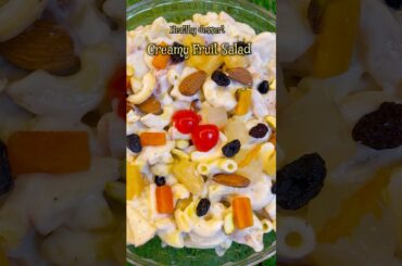 Healthy Fruit Salad in 1 Minute! Creamy Fruit Salad! #shorts #shortsfeed #fruit #healthy #salad