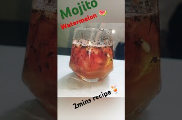 Watermelon Mojito #summer #healthy #quick #recipe #shorts #shortvideo #yummy #sweet #reels #shorts
