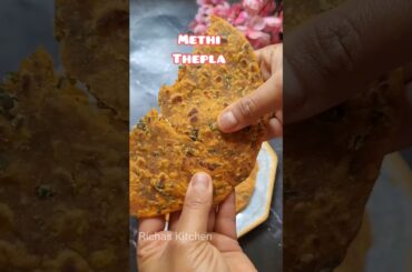 winter special Methi Thepla Recipe.  #shorts #ytshorts @richaskitchen20