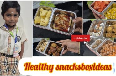 5 days 5 healthy snackbox ideas||Preschool snacks box recipes#snacksboxideas #snacksbox #vlogintamil