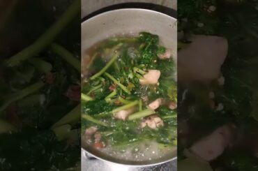 #local chicken #mustard leaves #dry bambooshot #healthy boiled recipe #