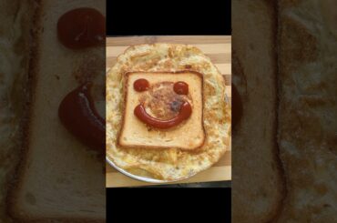 Breakfast recipe | Bread omlette #short #shorts #ytshort #ytshorts #shortsvideo
