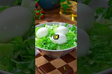 Easy Egg Lettuce Salad in 1 Minute!